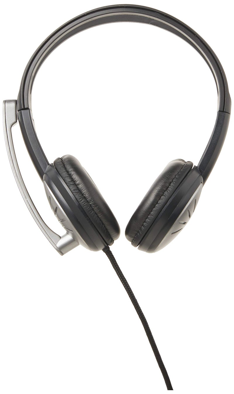 iMicro IMME282 USB Dual Headset with Adjustable Microphone Noise Cancelling and Volume Control, Wired Headphone for PC, Laptop and Computer,Black - Image 2